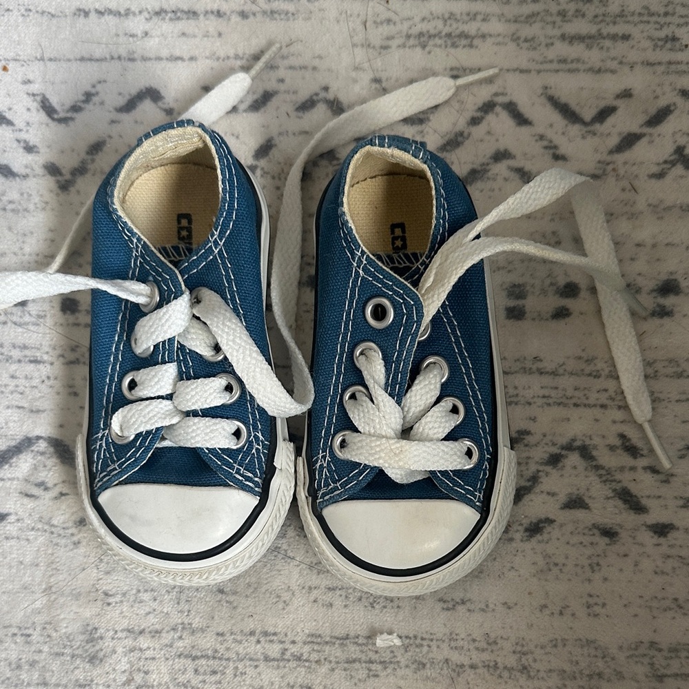 Converse Kids Teal Canvas Sneakers